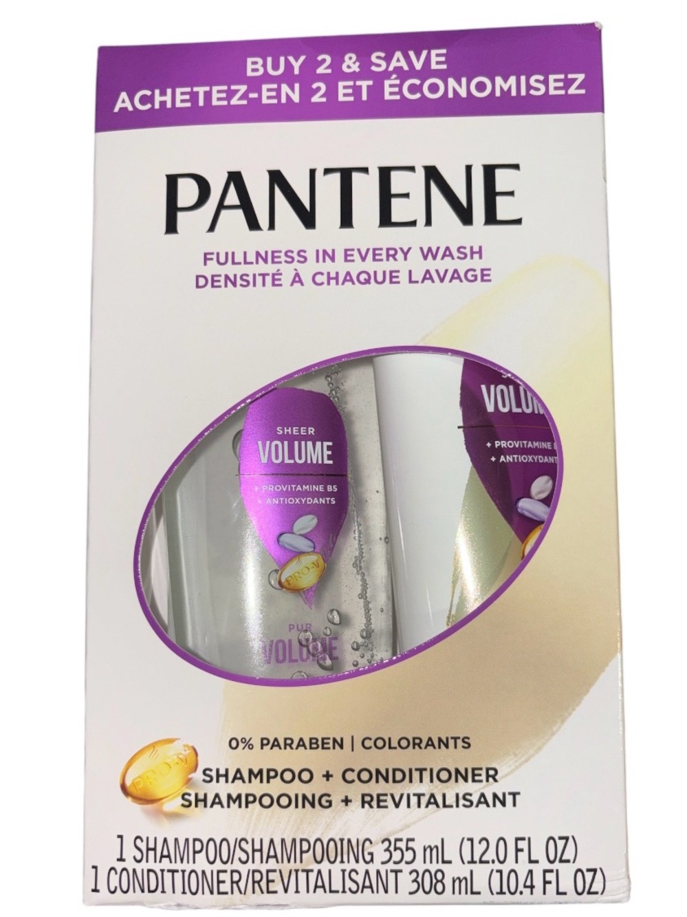 Pantene Sheer Volume Shampoo + Conditioner Set